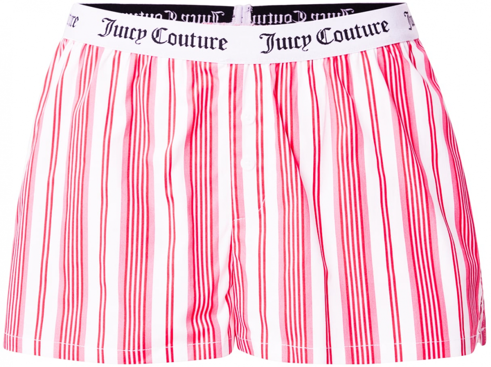 Juicy Couture Pyžamové nohavice  pitaya / tmavoružová / čierna / biela