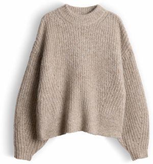 OPUS Oversize sveter 'Paliet'  tmavošedá