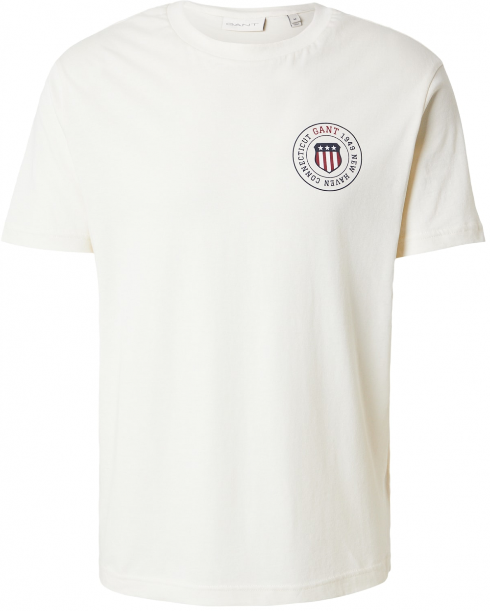 GANT Tričko  svetlobéžová / námornícka modrá / červená