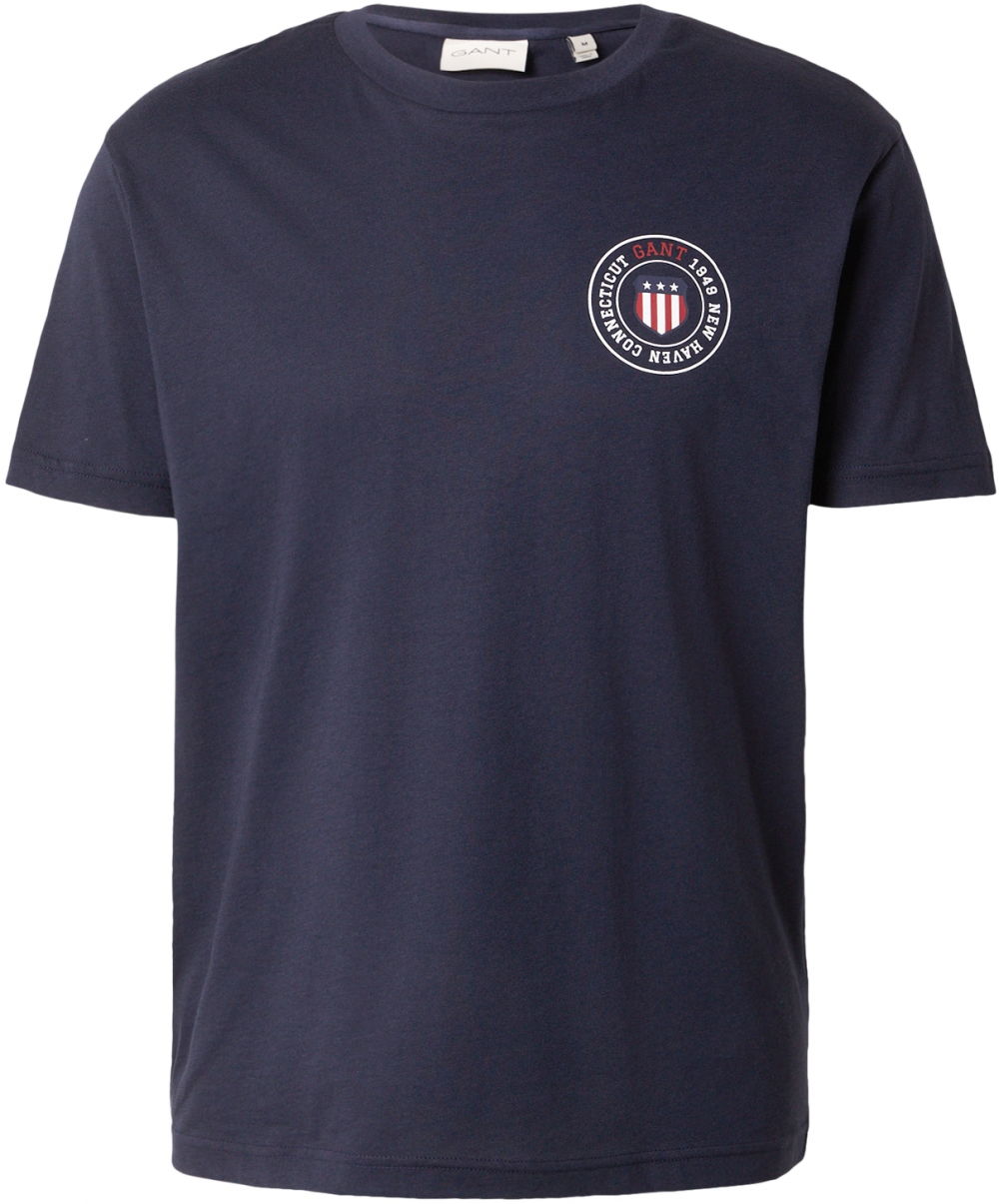 GANT Tričko  tmavomodrá / červená / biela