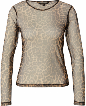 Herrlicher Tričko  krémová / čokoládová