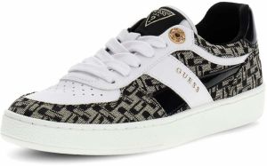 GUESS Nízke tenisky 'NAIMA3'  sivobéžová / čierna / biela