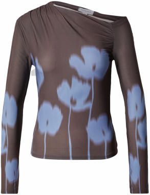 TOPSHOP Tričko 'INOLA'  modrá / čokoládová