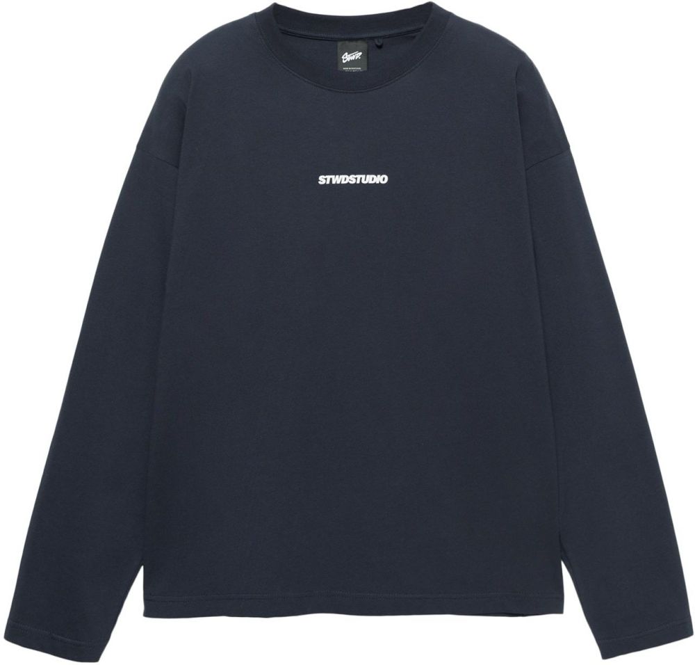 Pull&Bear Tričko 'CLUB COMMUNITY STWD'  námornícka modrá / biela