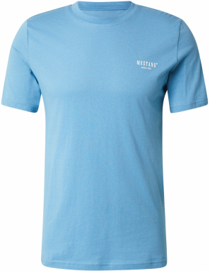 MUSTANG Tričko 'Austin'  svetlomodrá