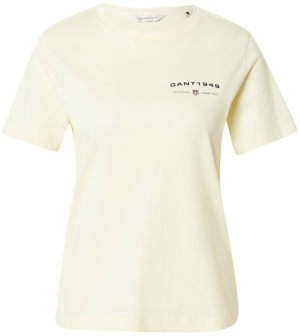 GANT Tričko  svetložltá / čierna
