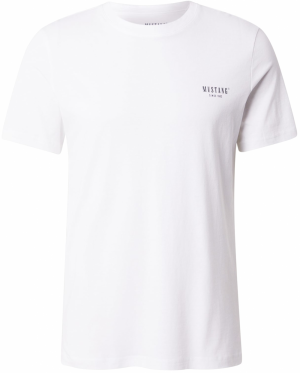 MUSTANG Tričko 'Austin'  čierna / biela