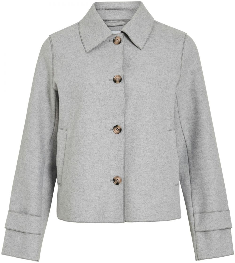 VILA Prechodná bunda 'VIJUICE'  svetlosivá