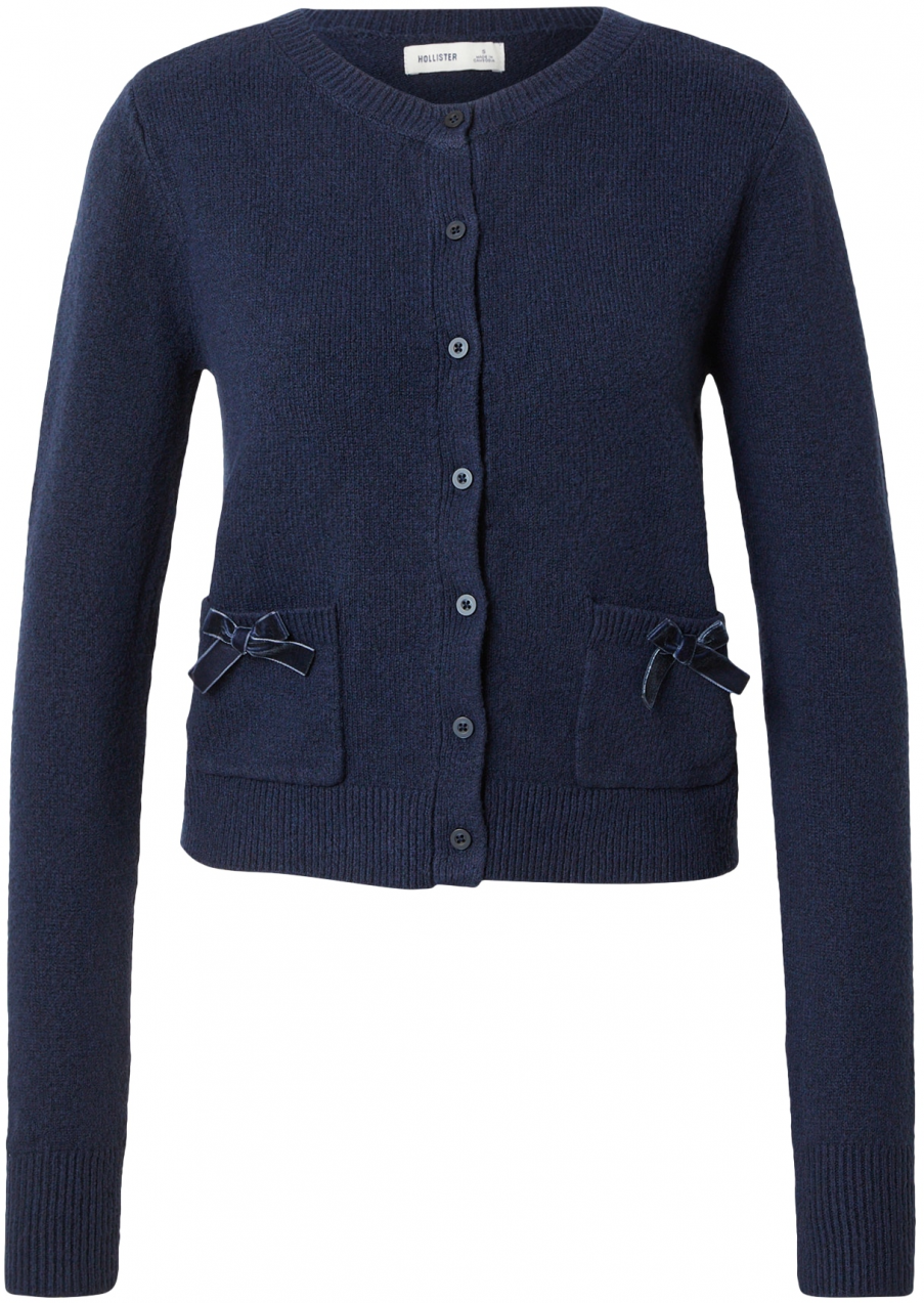 HOLLISTER Kardigán  námornícka modrá