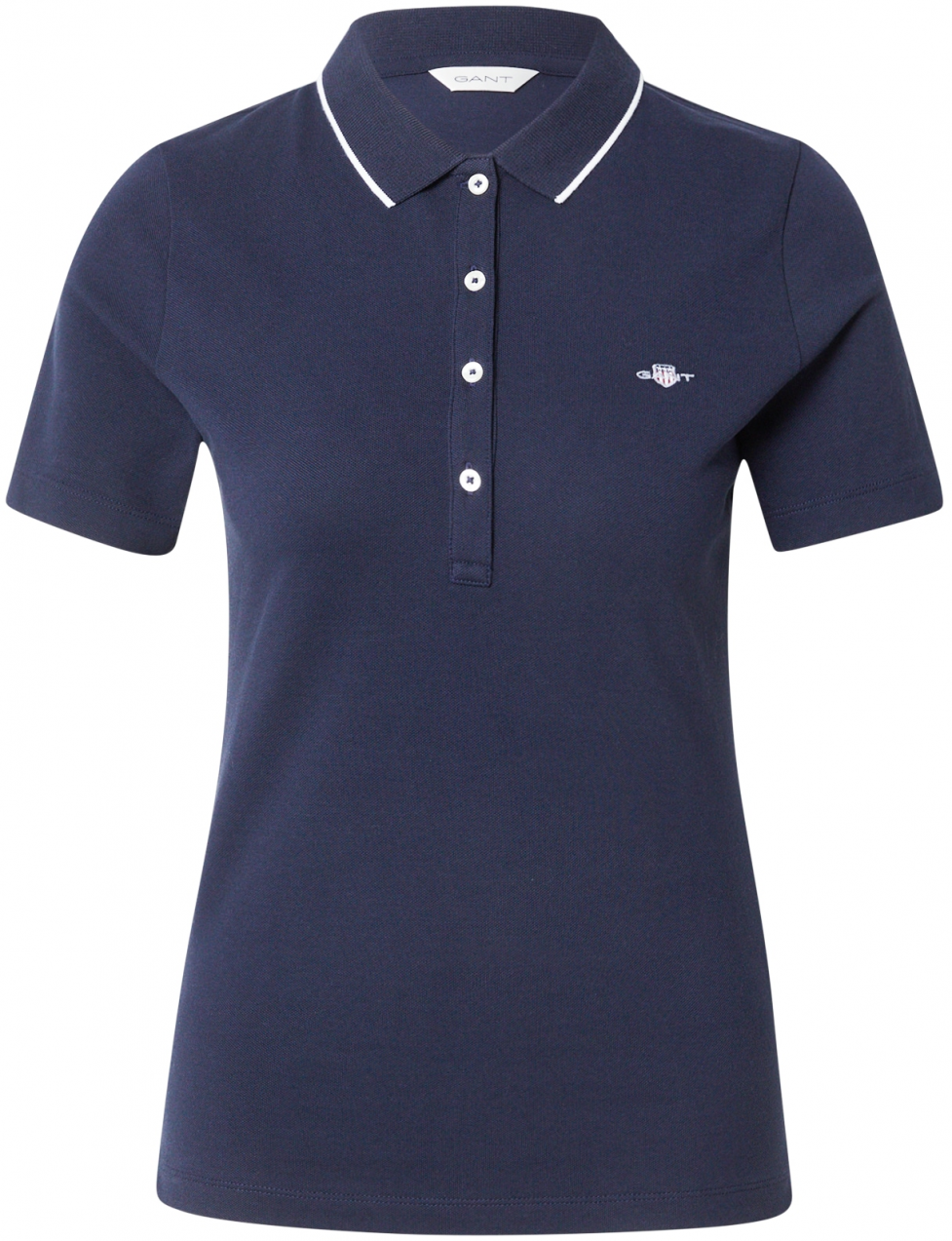 GANT Tričko  námornícka modrá / biela