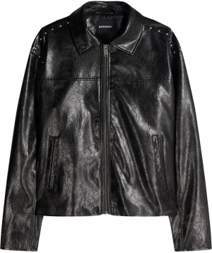 Bershka Prechodná bunda  čierna