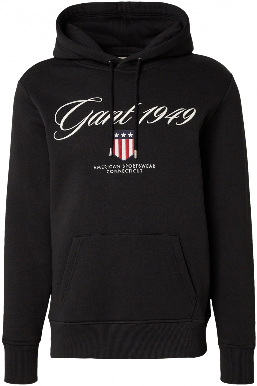 GANT Mikina  modrá / červená / čierna / biela