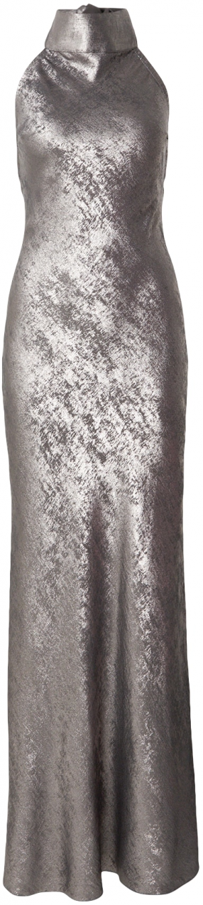 GUESS Večerné šaty  strieborná