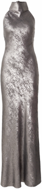 GUESS Večerné šaty  strieborná