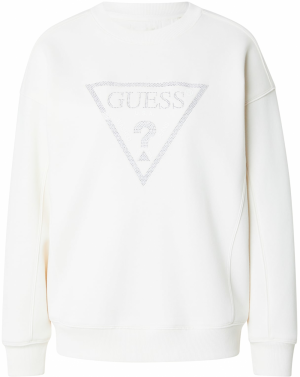 GUESS Mikina  krémová / strieborná