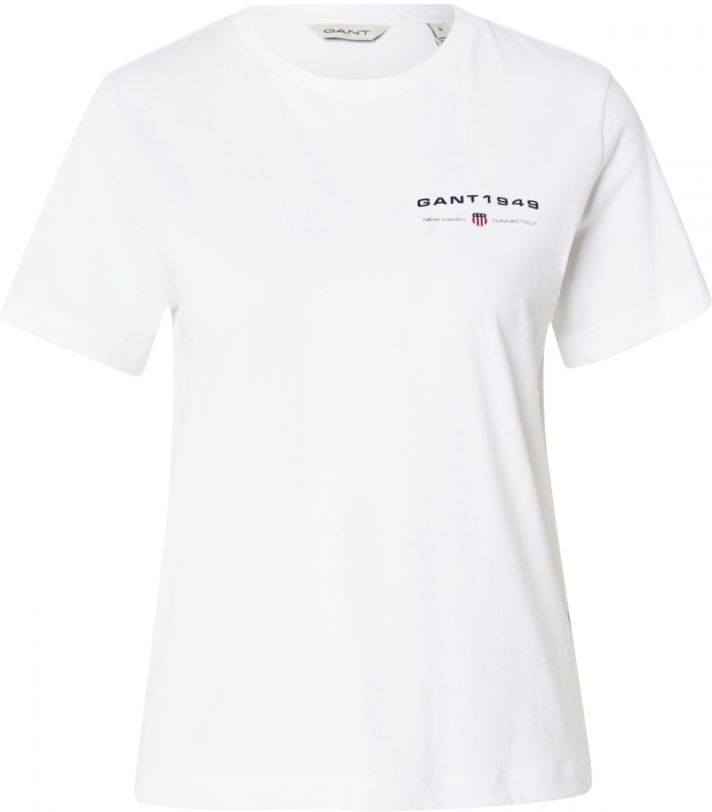 GANT Tričko  námornícka modrá / biela