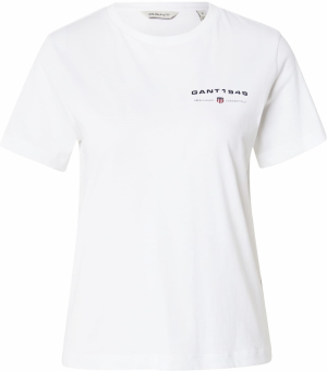 GANT Tričko  námornícka modrá / biela