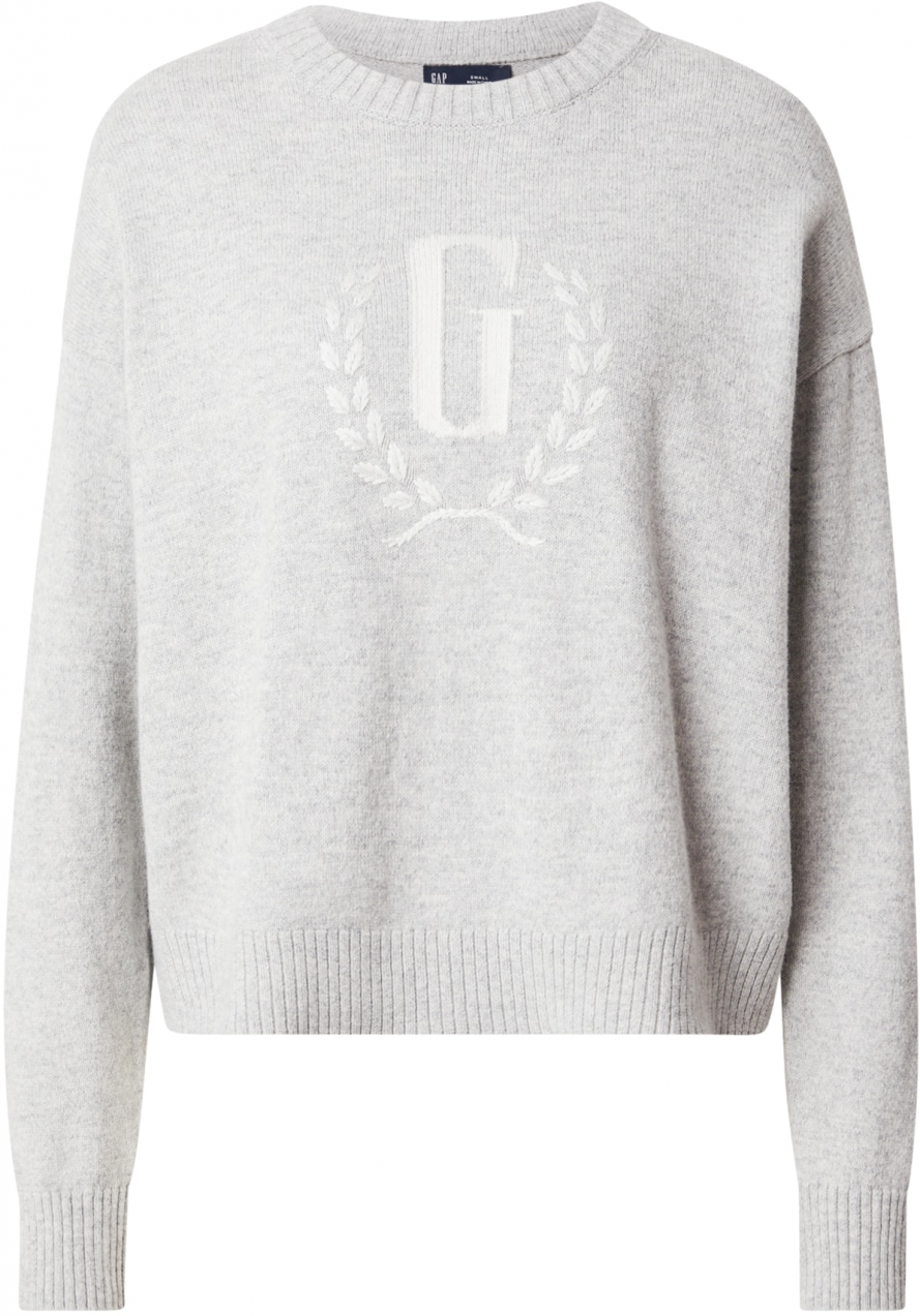 GAP Sveter  sivá melírovaná / biela