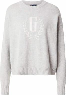 GAP Sveter  sivá melírovaná / biela