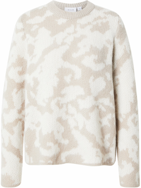 VILA Sveter 'VIMATTA'  krémová / telová