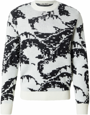 Only & Sons Sveter 'ONSCLARK'  čierna / biela