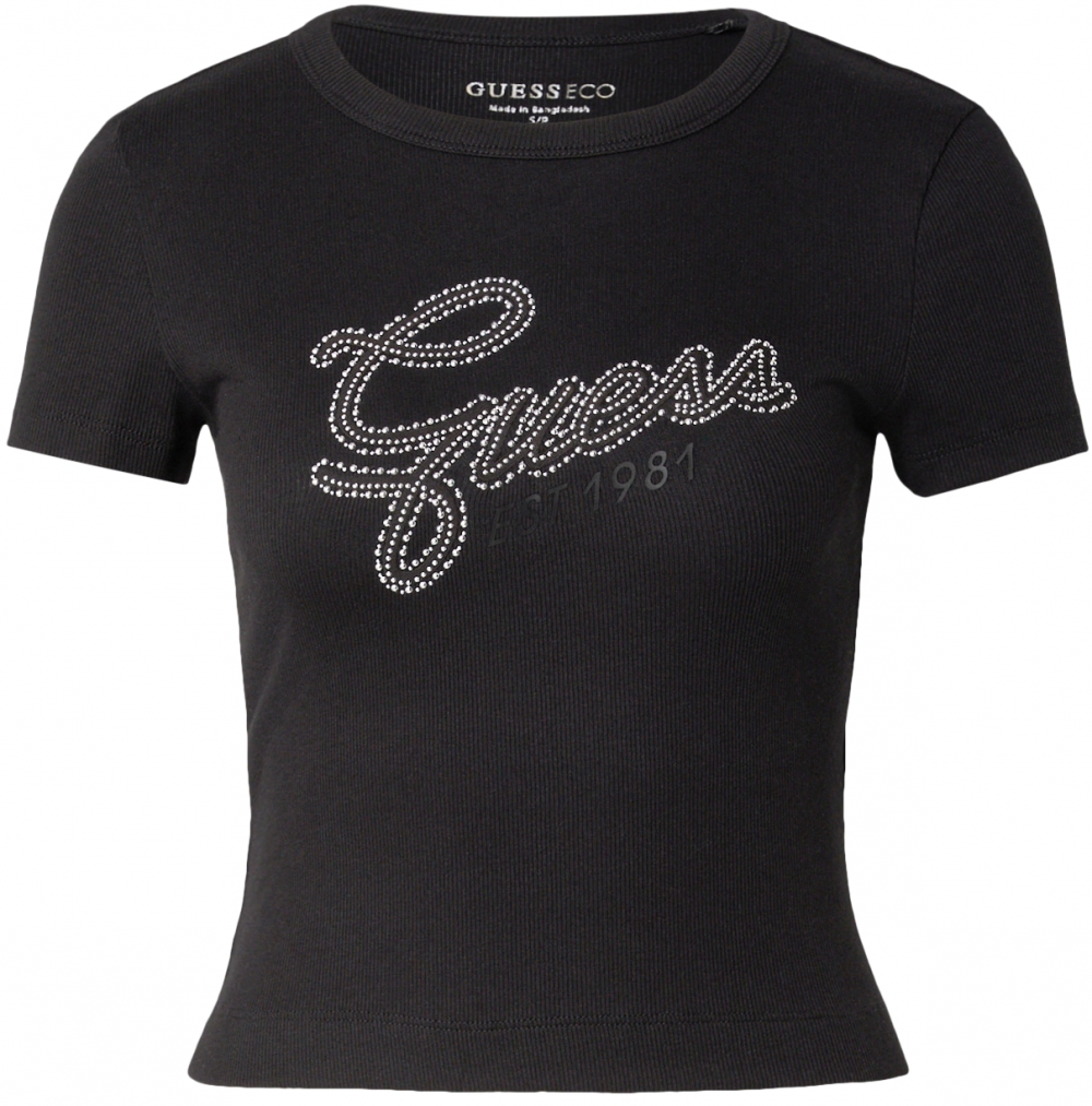 GUESS Tričko  čierna