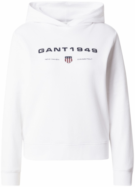 GANT Mikina  námornícka modrá / merlotová / biela