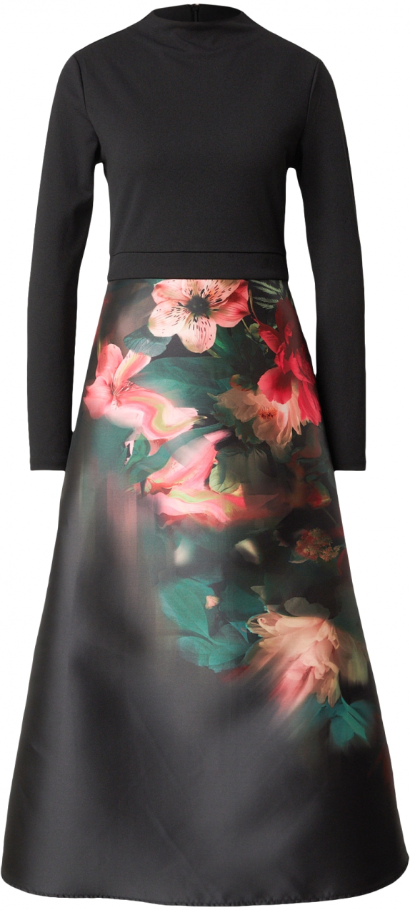 VILA Šaty 'VICLARA'  jedľová / staroružová / svetločervená / čierna