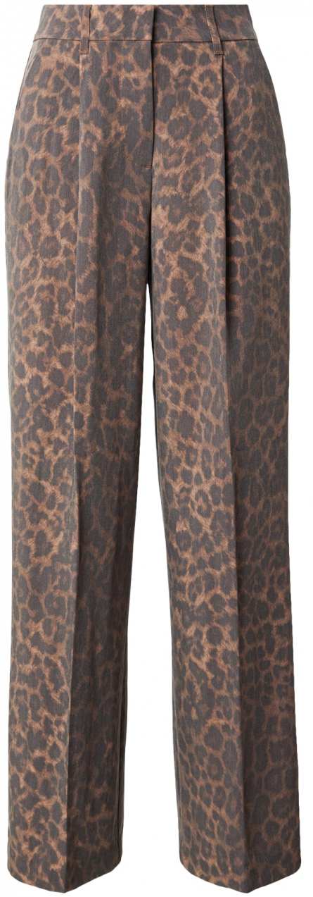 JJXX Plisované nohavice 'JXELLIS'  hnedá / čokoládová / kapučíno