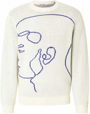 Only & Sons Sveter 'ONSHAMILTON'  nebielená / modrá