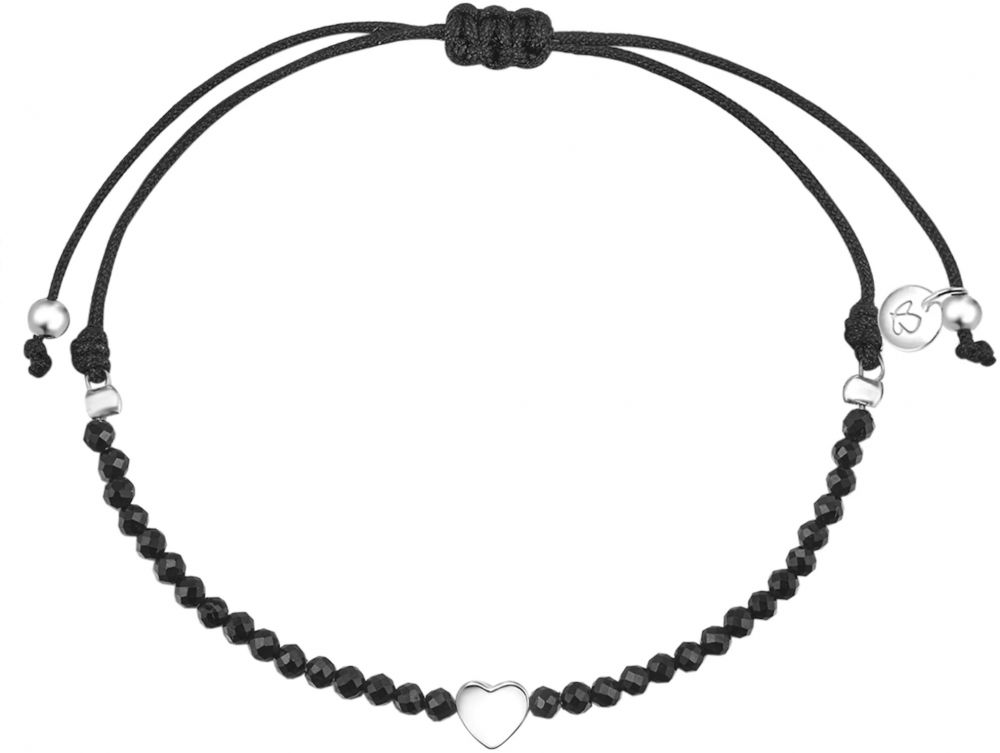 Glanzstücke München Náramok  čierna / strieborná
