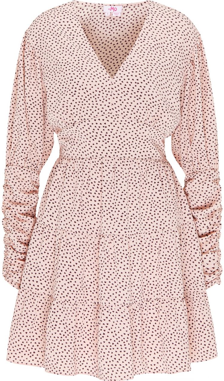 MYMO Letné šaty  ružová / bordová
