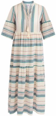 IZIA Šaty  krémová / námornícka modrá / tyrkysová / broskyňová