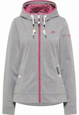 Schmuddelwedda Funkčná bunda  sivá / ružová / čierna / biela