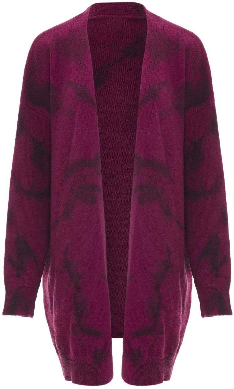 NAEMI Kardigán  baklažánová / farba lesného ovocia