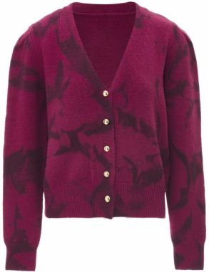 NAEMI Kardigán  farba lesného ovocia / bordová