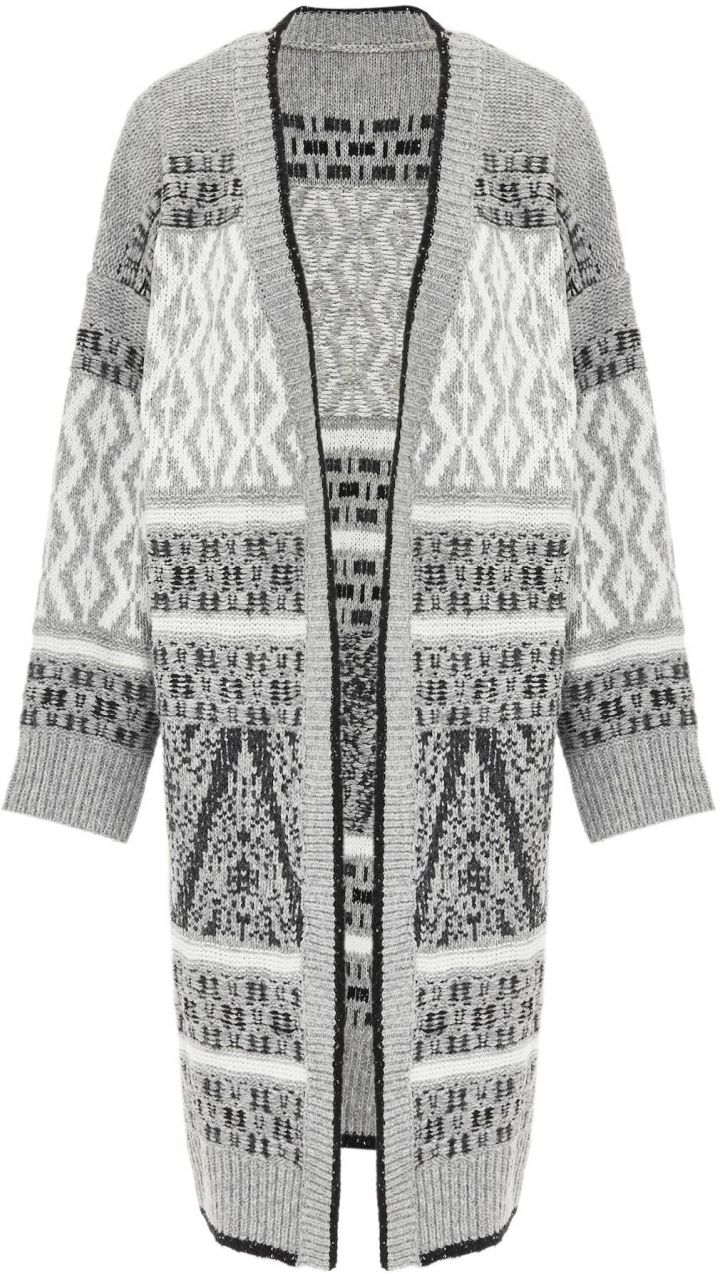 Jalene Kardigán  sivá / svetlosivá / tmavosivá / biela