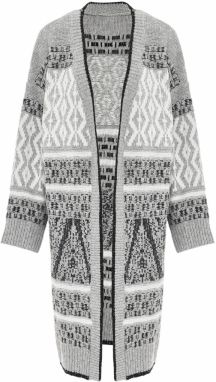 Jalene Kardigán  sivá / svetlosivá / tmavosivá / biela