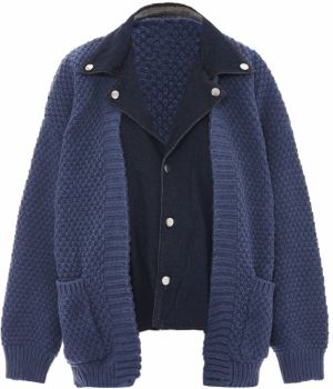 SANIKA Kardigán  modrá / modrá denim