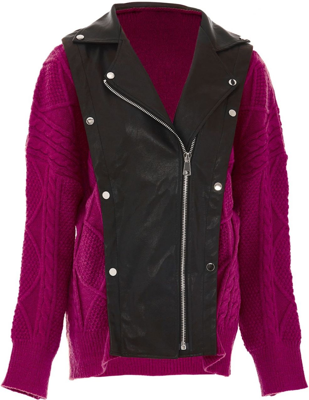 NAEMI Kardigán  tmavoružová / čierna