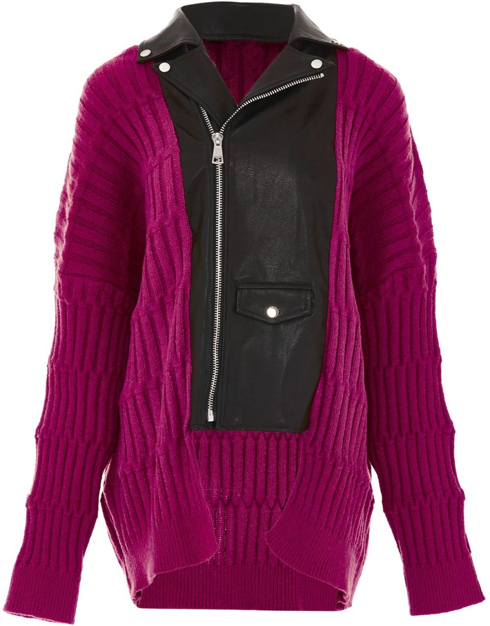 NAEMI Kardigán  cyklaménová / čierna