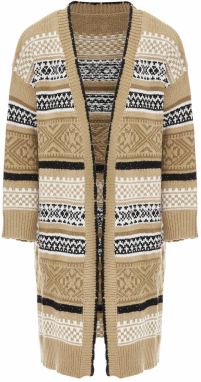 Jalene Kardigán  béžová / tmavobéžová / čierna / biela