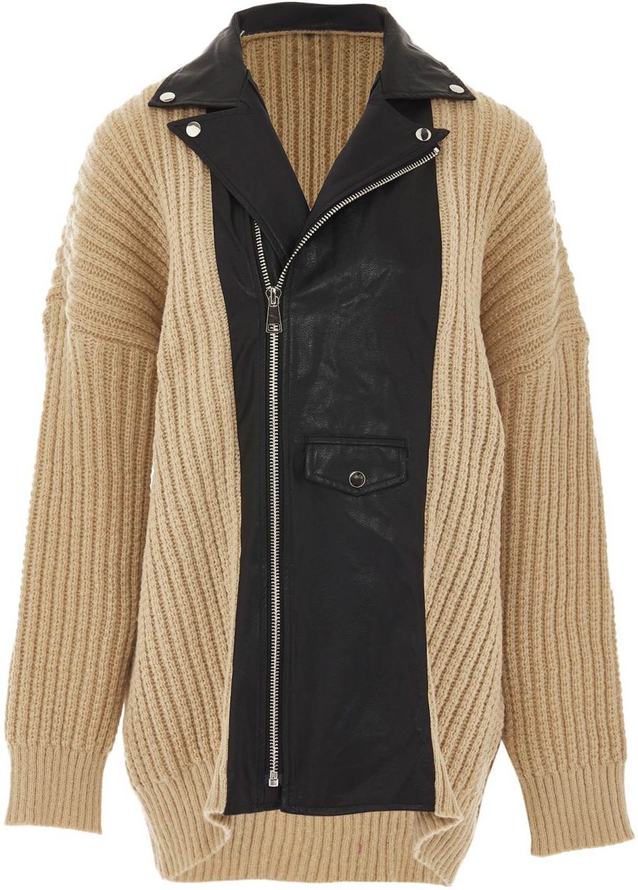 NAEMI Kardigán  piesková / čierna