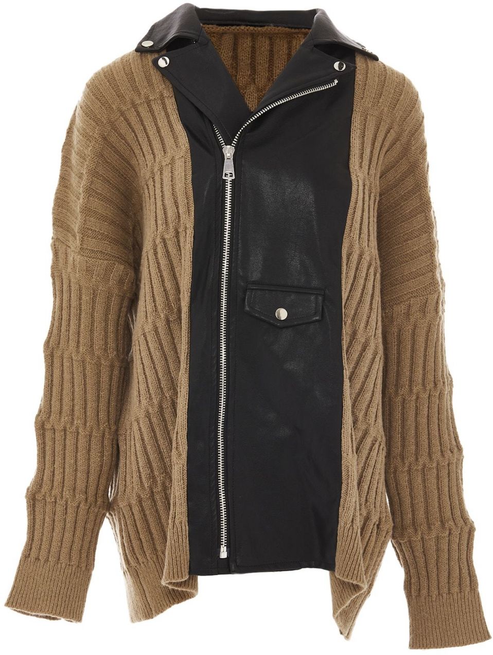 NAEMI Kardigán  svetlohnedá / tmavohnedá