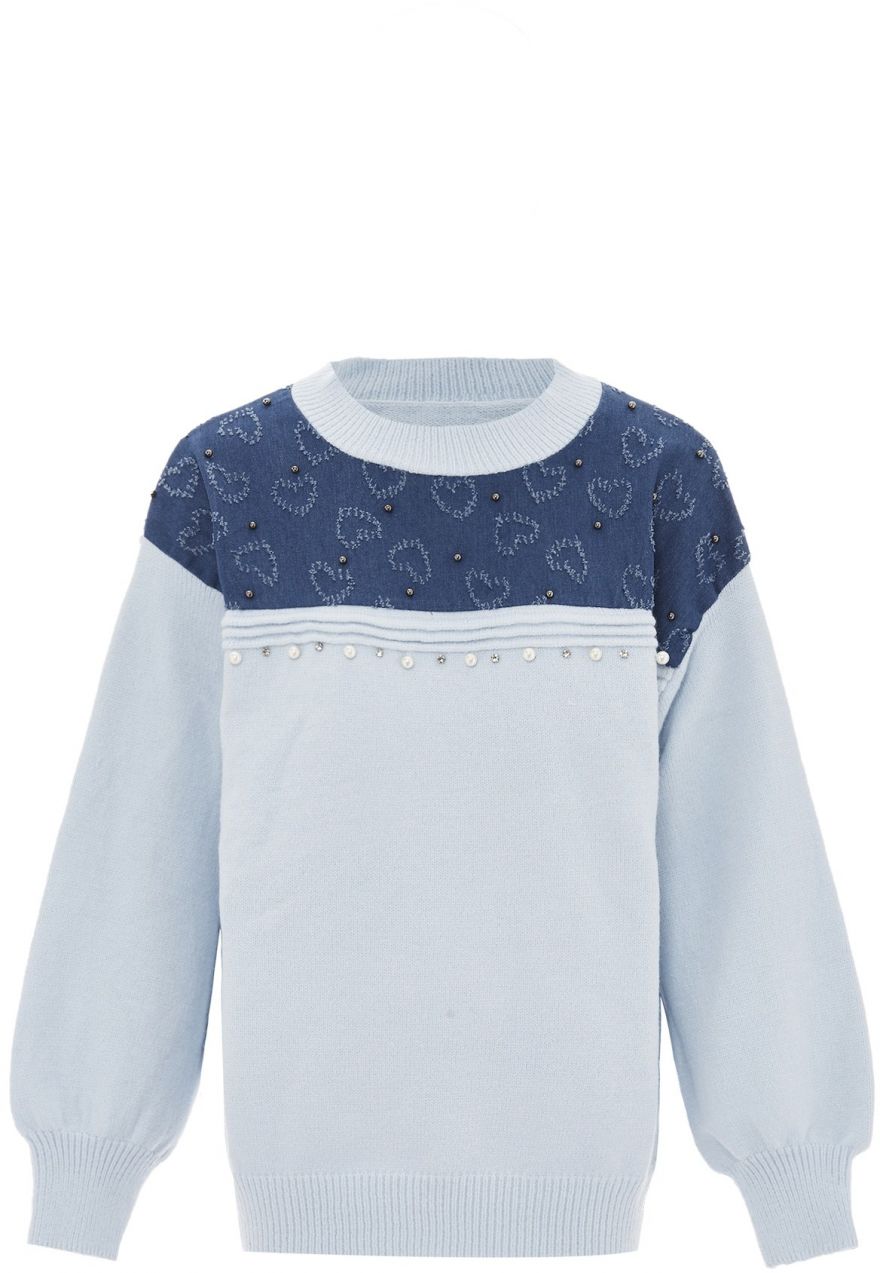 SANIKA Sveter  námornícka modrá / svetlomodrá