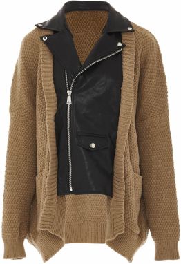 NAEMI Kardigán  mokka / čierna