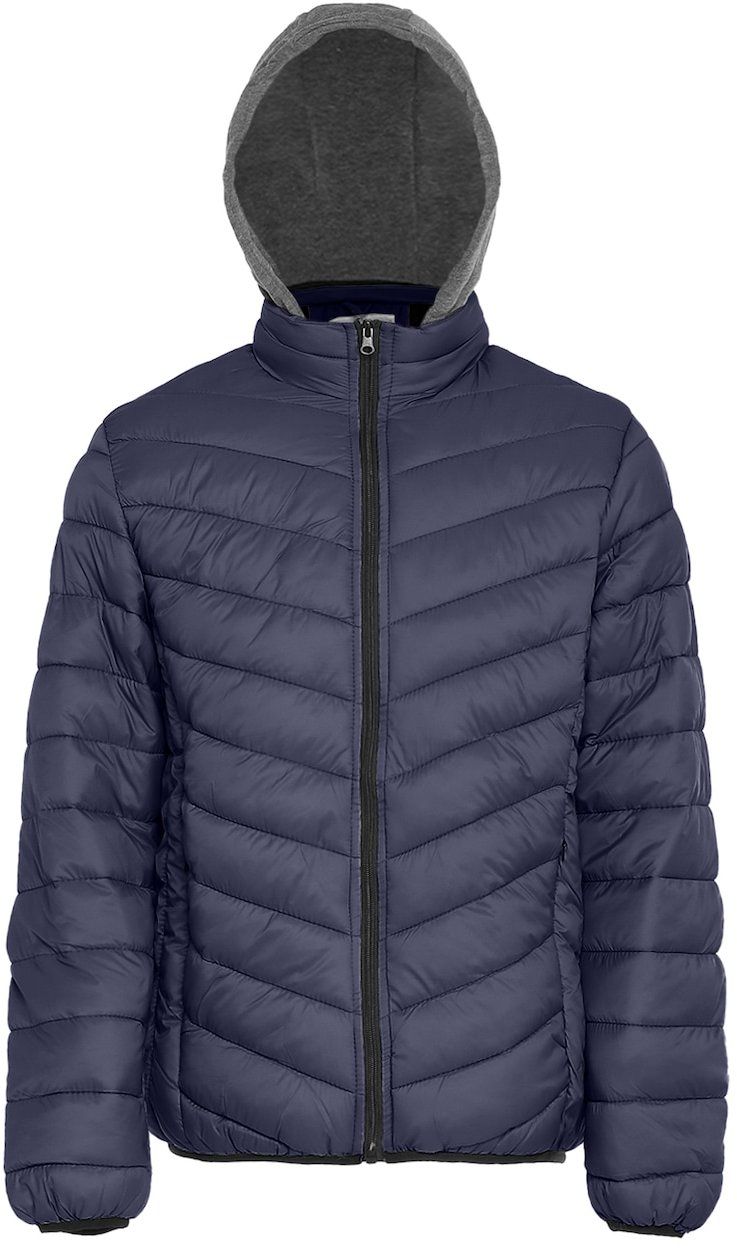 hoona Prechodná bunda  tmavomodrá / sivá melírovaná