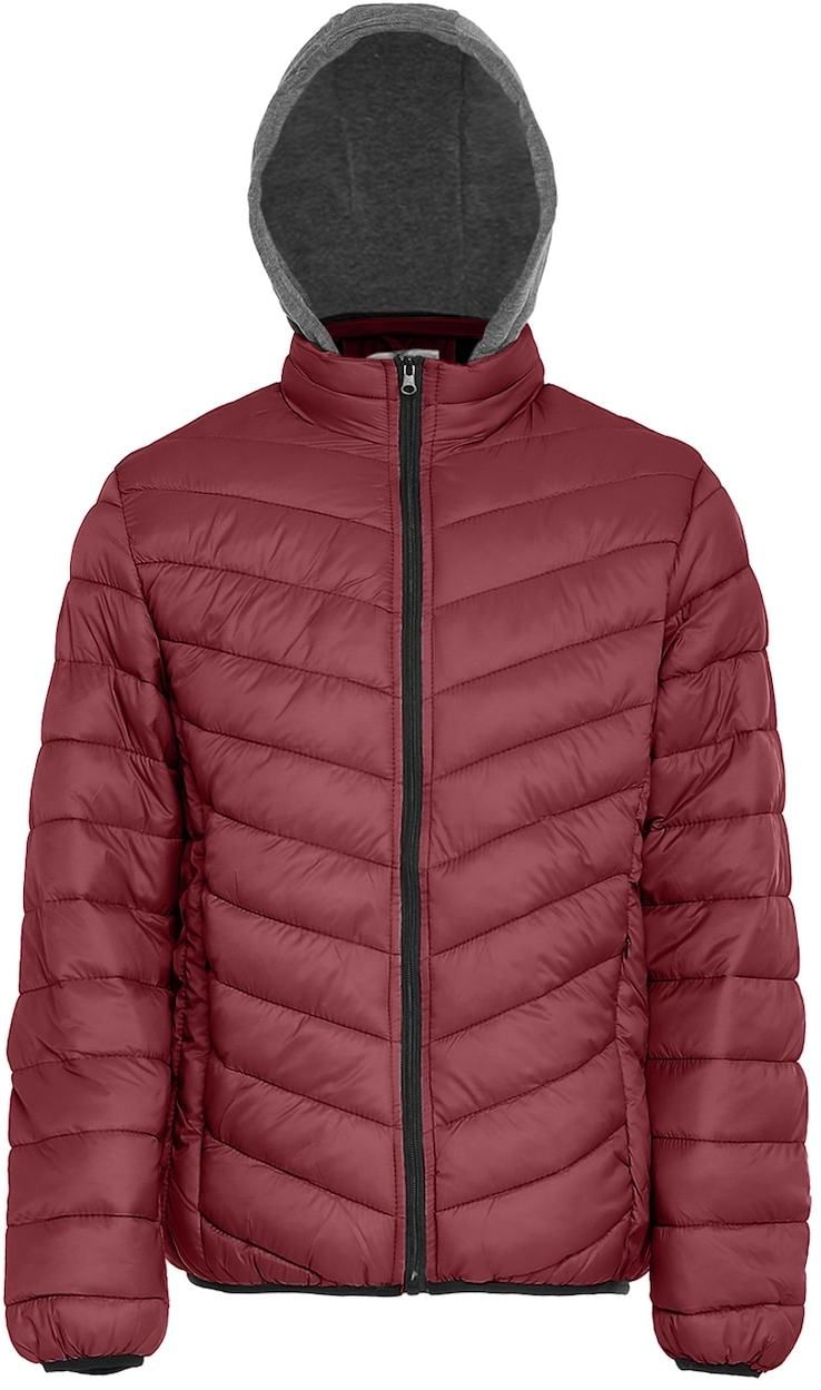 Flyweight Prechodná bunda  sivá melírovaná / bordová