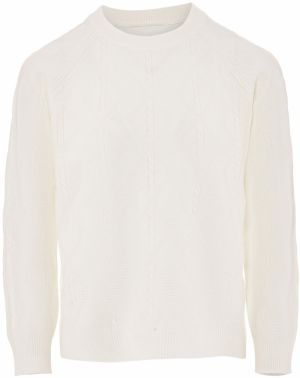 Jalene Sveter  biela ako vlna