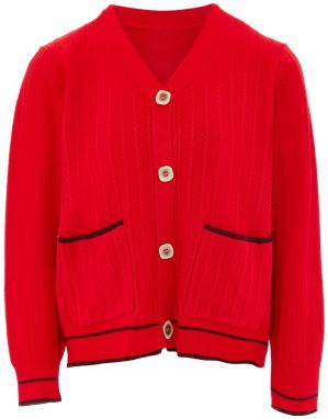NALLY Kardigán  krvavo červená / čierna